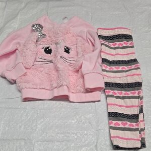 Kids Headquarters Pink and Black Matching Set